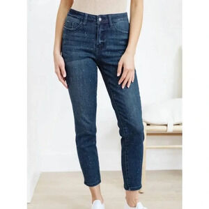 Judy Blue Mineral Washed Bleach Splatter High Rise Denim Jeans